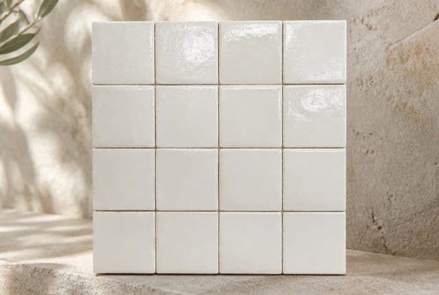 Zellige backsplash tile